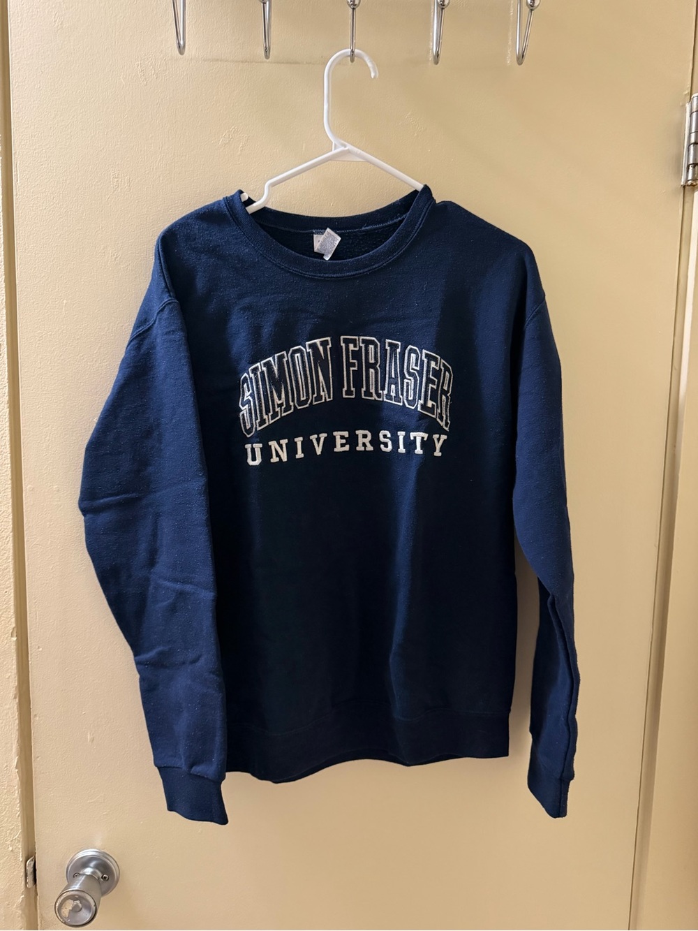 Simon Fraser University Navy Crewneck Sweatshirt for Women